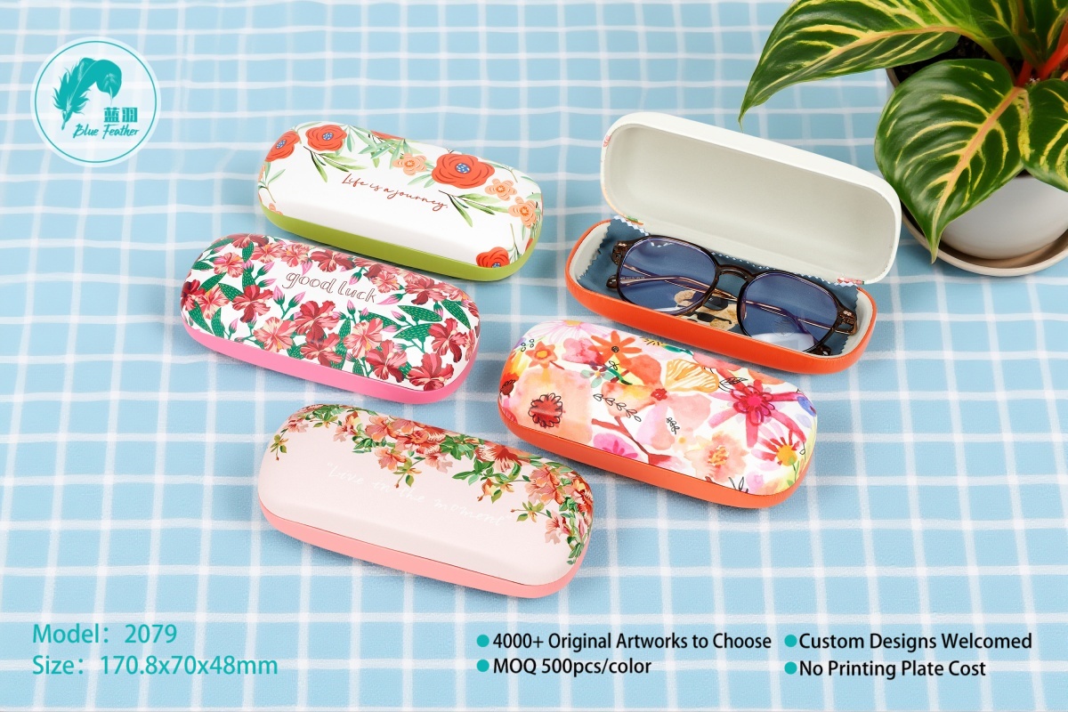 Stylish Colorful Artistic Patterned Hard Spectacle Holders for Girls and Women